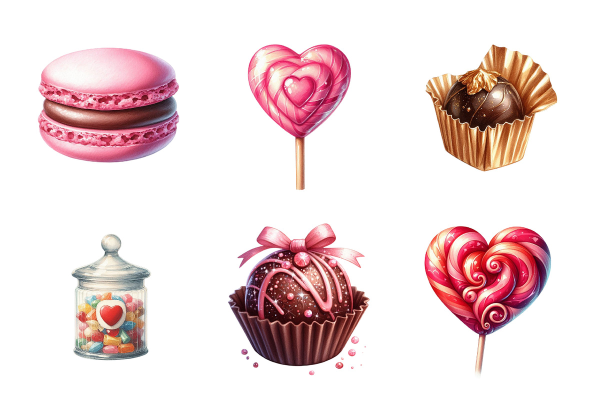 Chocolate & Candy Valentine PNG, an Illustration by Design Market (Photo 3 of 5)