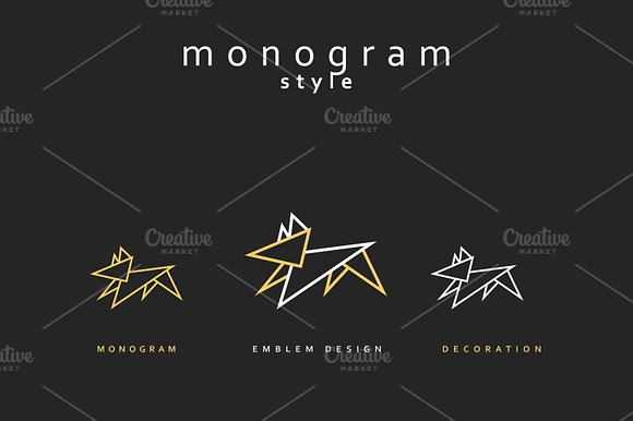 Set Of Design Elements. Dogs