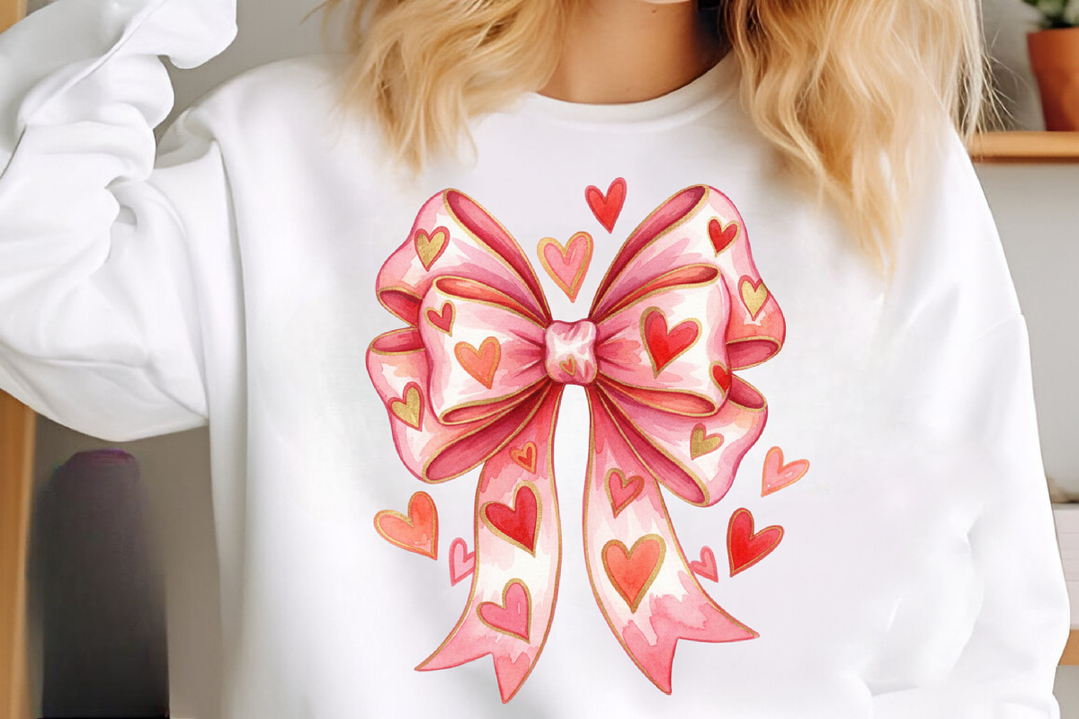 Valentines Day Coquette Bow PNG, an Illustration by SinaCreation (Photo 3 of 11)