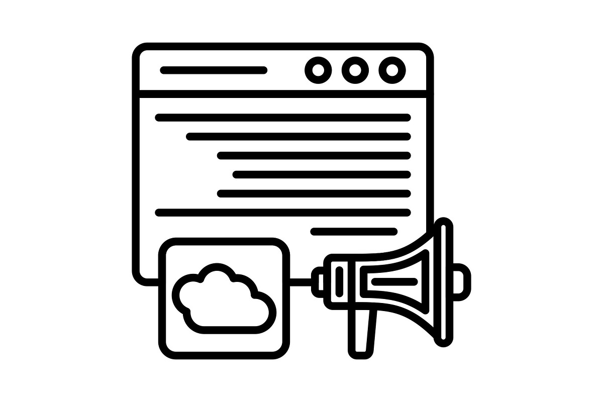 Cloud Line Icon, an Outline Icon by Pexelpy (Photo 1 of 2)