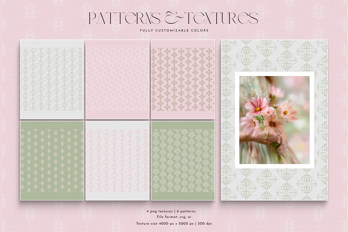 Floral Branding Kit & Logo Templates, a Branding & Logo Template by Under My Cozy Roof (Photo 12 of 18)