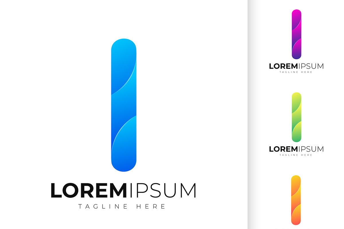 Letter i logo design template, a Branding & Logo Template by mdhelalakbar