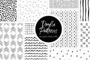 Hand Drawn Doodle Pattern Set, a Pattern Graphic by RenattaZare (Thumbnail 1 of 8)