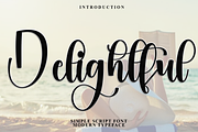 Delightful, a Handwritten Font by FreshTypeINK (Thumbnail 1 of 8)