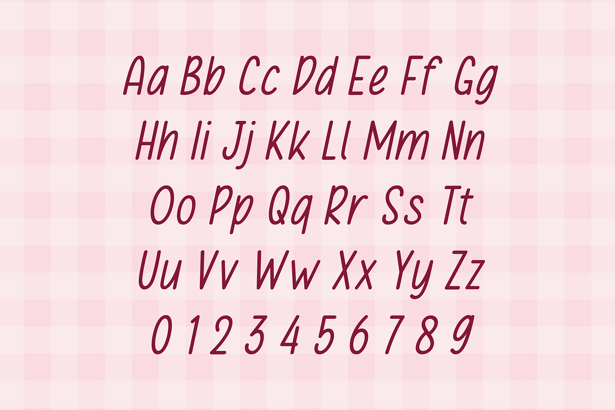 Pink Sky - Handwritten Font, a Handwritten Font by Pikgura (Photo 3 of 9)