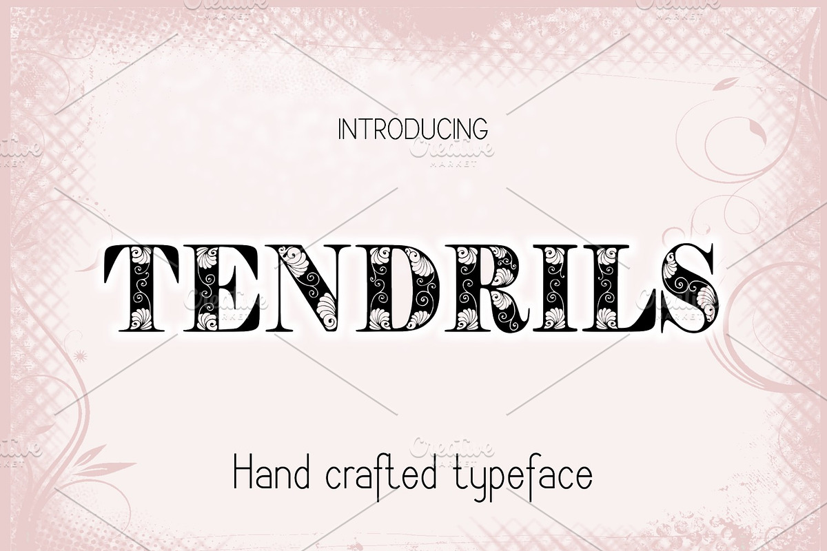 Tendrils Font preview 2