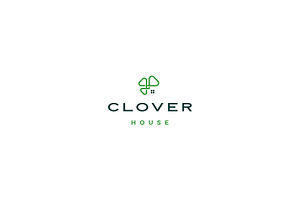 Clover House Home Leaf Three Logo