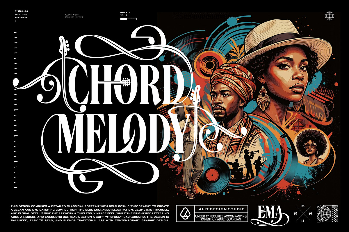 Dream Musical Typeface, a Serif Font by alit design (Photo 4 of 20)