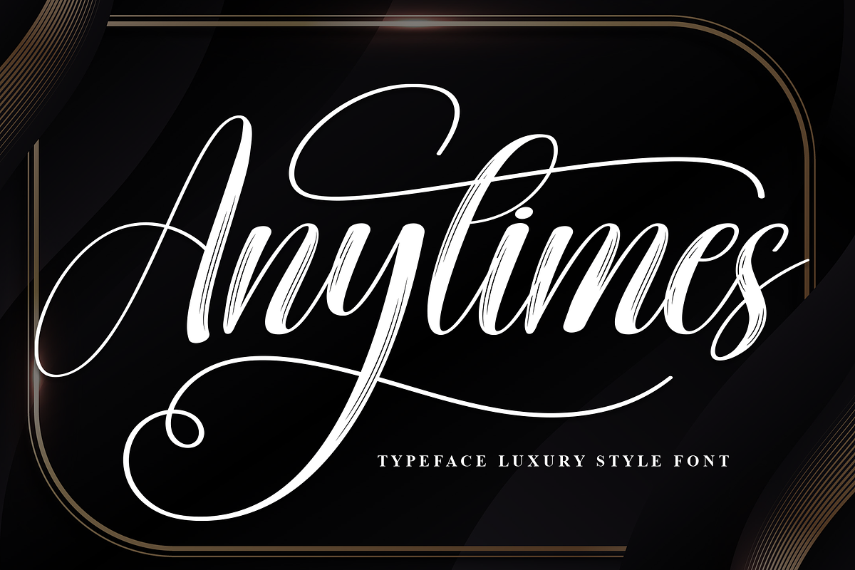 Anytimes | Script Font, a Handwritten Font by Scratchones (Photo 1 of 9)