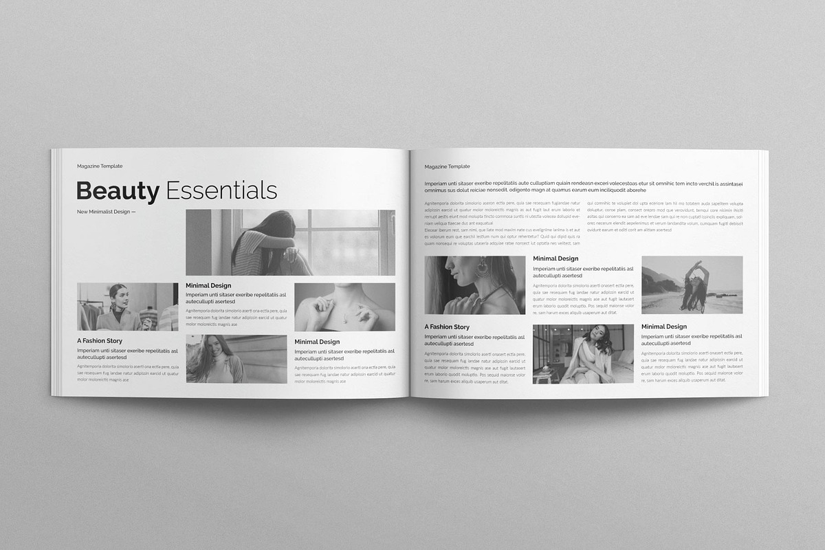 Fashion Magazine Template, a Magazine Template by E-Type (Photo 4 of 7)