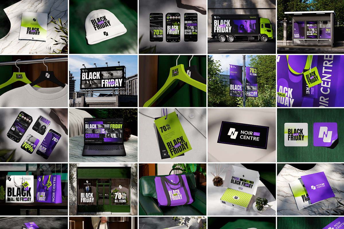 34 Black Friday Campaign Mockup, an Advertising Mockup by Vitora Mockup (Photo 2 of 11)