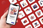 3D Animated Recreation Icon Set, an Object 3D Model by Flat Icons (Thumbnail 5 of 5)
