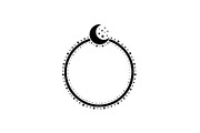 Crescent Moon Round Frame Bundle, an Illustration by Creativeshirt (Thumbnail 26 of 31)