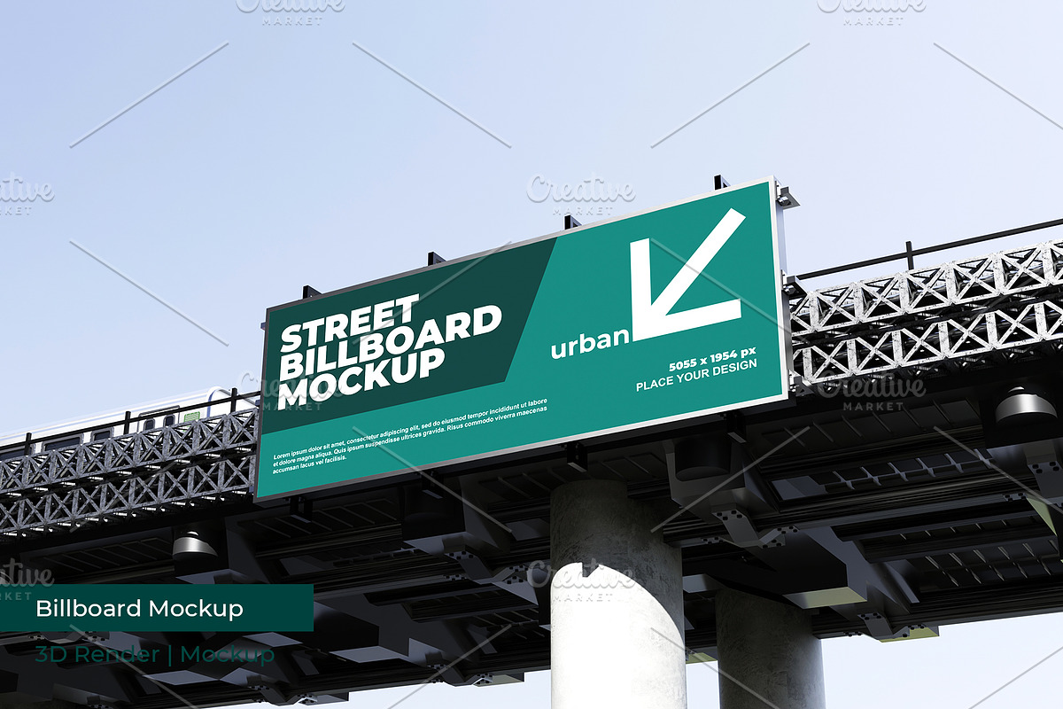 Billboard Mockup | 3D Rendering, an Advertising Mockup by mrfauzi (Photo 5 of 11)