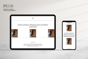 Squarespace Website Template DREAMY