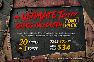 Ultimate Halloween Terror Font Pack