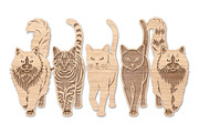 Soho Cat Laser Cut Wall Decor SVG, an Object Graphic by Rose Art (Thumbnail 2 of 3)