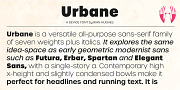 Urbane, a Sans Serif Font by Device (Thumbnail 4 of 6)