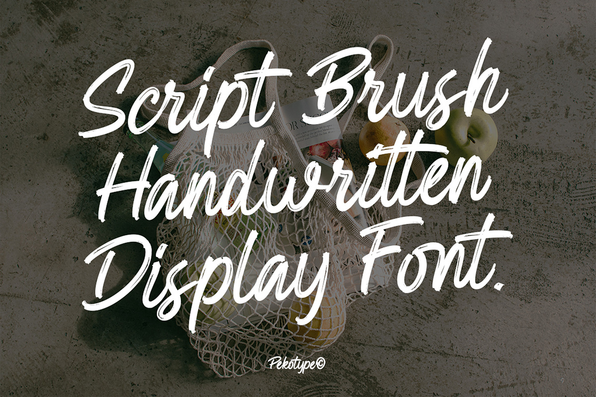 Basilk - Brush Handwritten Font, a Handwritten Font by Pekotype (Photo 2 of 14)