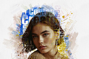 Typography Portrait Artistic Effect, an Action Add-On by MRI STUDIO (Thumbnail 16 of 28)