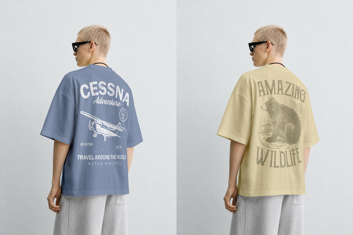 T-Shirt Back Mockup PSD Female Model, a Shirt Mockup by Rymden_Fl (Photo 5 of 5)