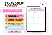 Brain Dump Printable ADHD Planner, a Print Template by PlannersByBee (Thumbnail 1 of 3)