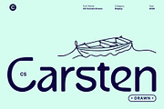 CS Carsten Drawn, a Sans Serif Font by Craft Supply Co. (Thumbnail 1 of 8)