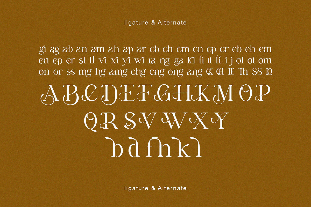 Making Standing - Ligature Typeface, a Serif Font by Graphicxell (Photo 15 of 15)