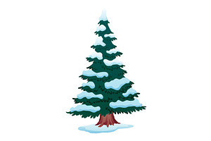 Winter nature design element, an Illustration by Things for designers