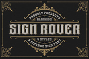 Sign Rover a Vintage Sign Font, a Blackletter Font by Blankids Studio (Thumbnail 1 of 7)