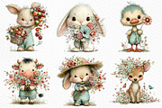 Whimsical Summer Baby Animals Clipar, an Illustration by Craft Nest (Thumbnail 4 of 12)