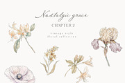 Vintage Floral Bundle, an Object Illustration by studioequinox (Thumbnail 52 of 65)