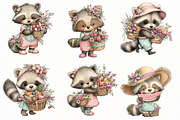 Whimsical Summer Raccoon clipart, an Illustration by Designworld (Thumbnail 5 of 7)