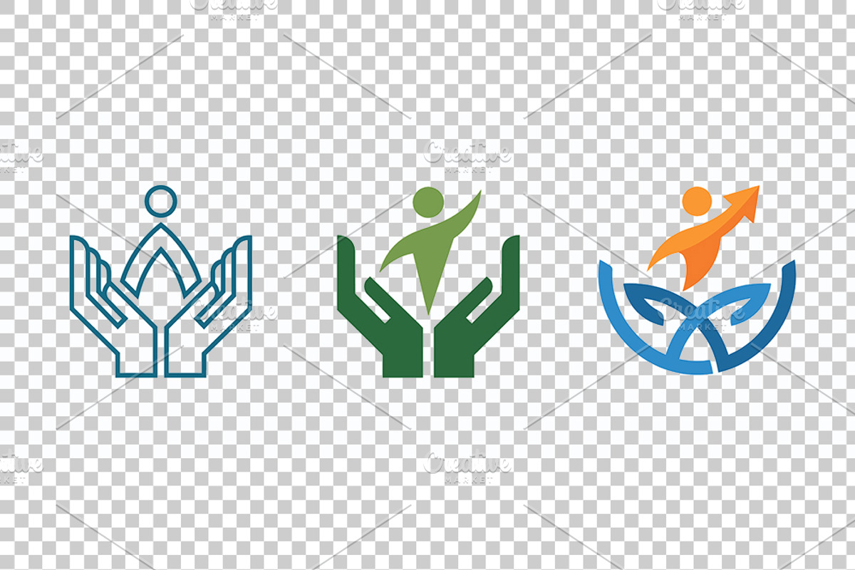 Human Growth Care Vector Logos, an Object Graphic by Artonix (Photo 3 of 3)