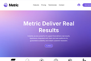 Metric AI Chatbot: Wix Studio SaaS, a Wix Template by Webstify (Thumbnail 1 of 5)