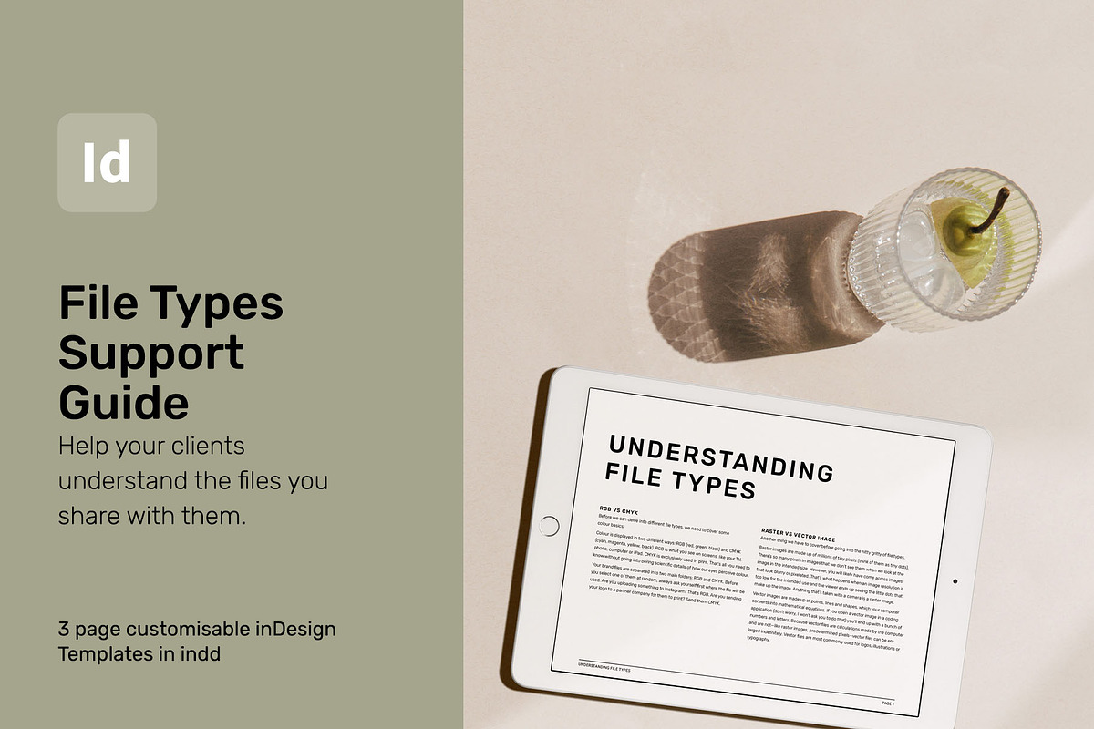 File Type Guide inDesign Template, a Presentation Template by Alexandra Piros Design (Photo 1 of 5)