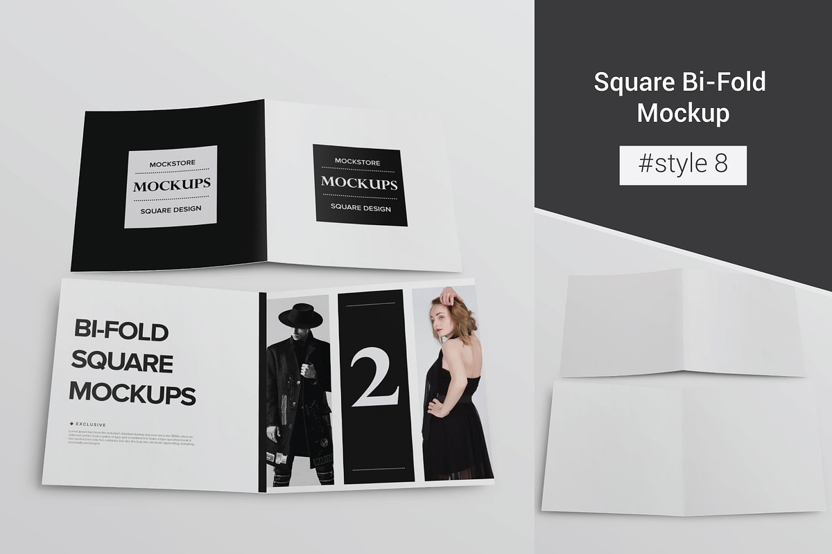 Bi-Fold Brochure Mockup 8 Style, a Print Template by Mockstore (Photo 16 of 18)