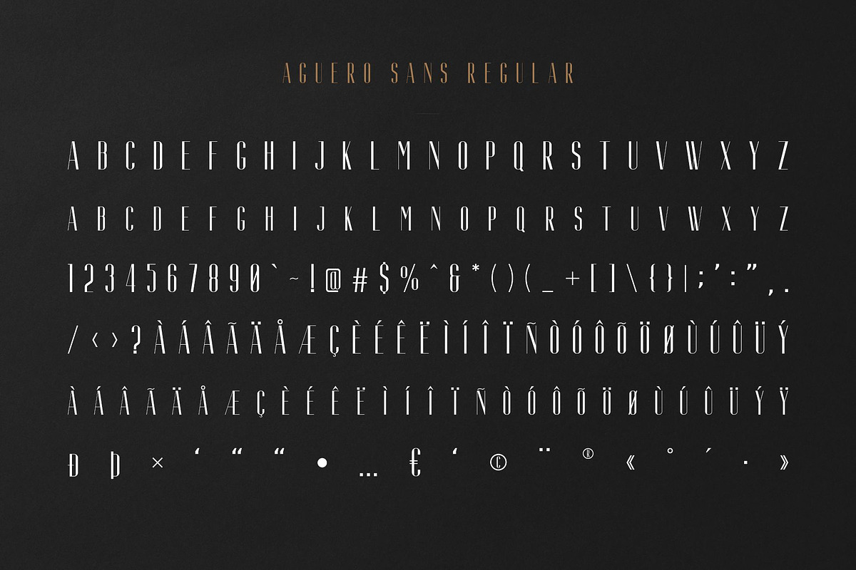 Aguero Sans - Font Family preview 3