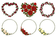Set of white and red vector roses, an Illustration by belander (Thumbnail 5 of 10)