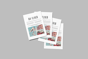 A4 Flyer Mockup, an Advertising Mockup by rizalamora