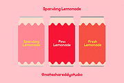 SPARKLING LEMONADE by Natasha Reddy, a Sans Serif Font by Natasha Reddy Studio (Thumbnail 6 of 7)
