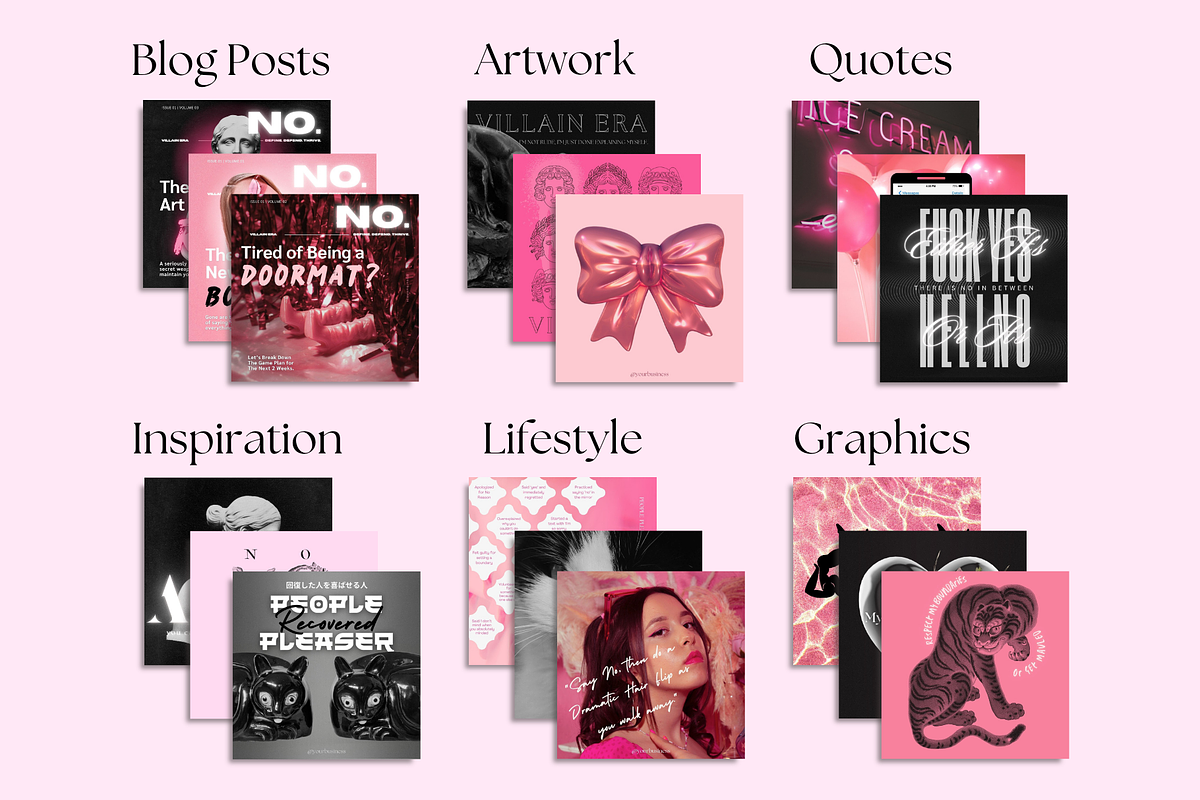 The Girl Boss Social Media Bundle, a Social Media Template by The Flossy Finch (Photo 10 of 14)