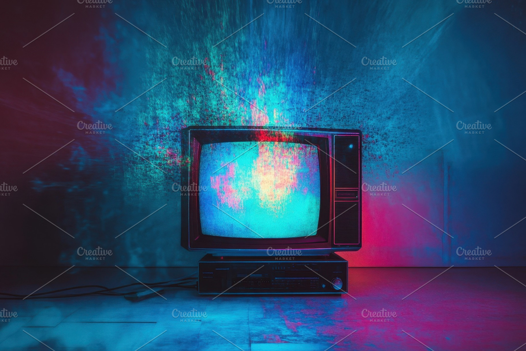 Old television emitting static noise, a Photo by Iftikhar Alam