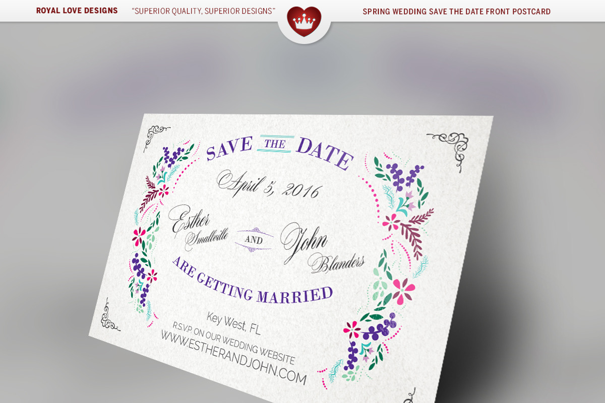 Spring Wedding Suite, a Stationery Template by Royallove (Photo 6 of 7)