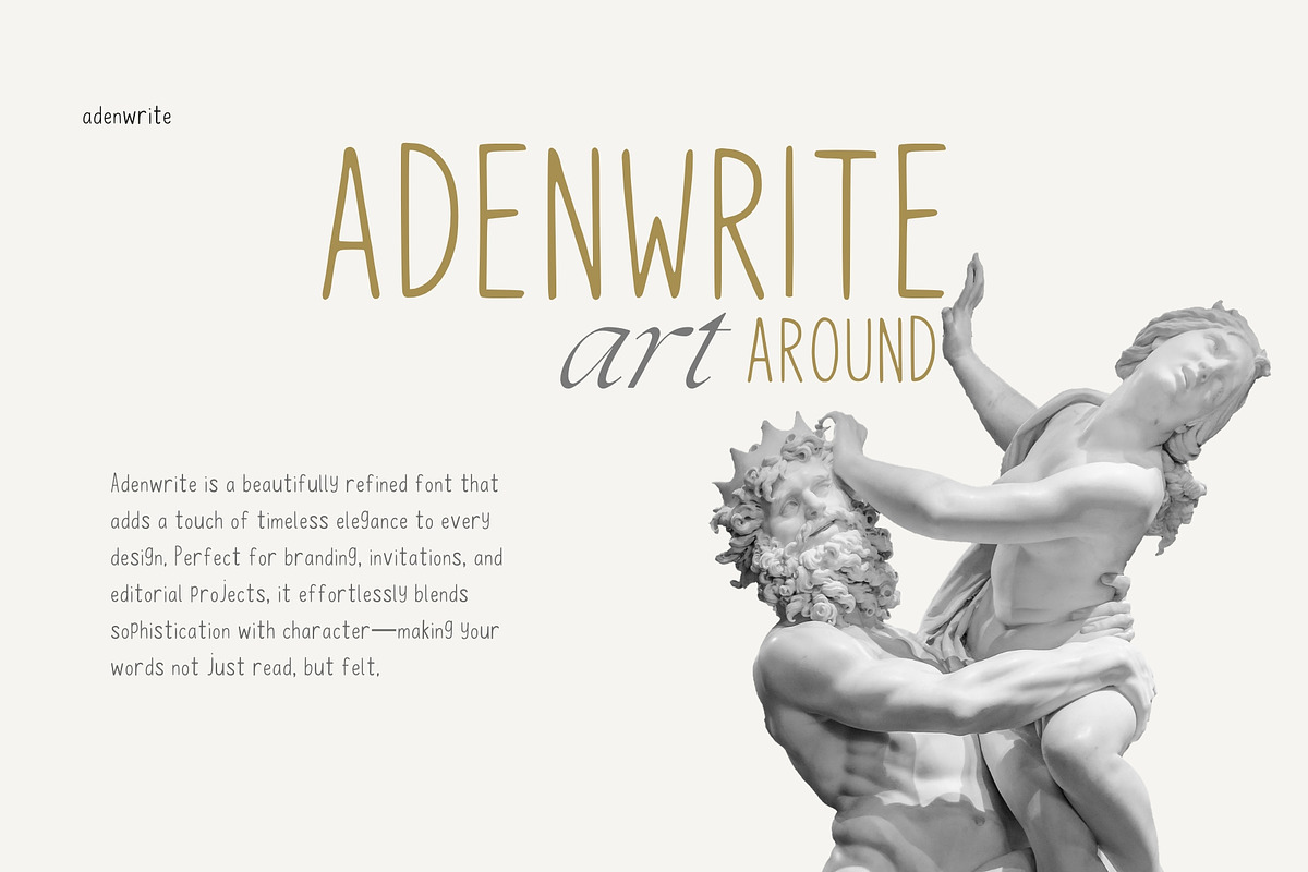 Adenwrite – Modern Elegance in Every, a Handwritten Font by adenpinkstore (Photo 1 of 2)