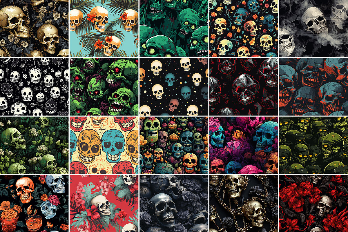 1000+ Halloween Digital Paper Bundle, a Wallpaper Photo by Chipshpow Graphics (Photo 8 of 10)