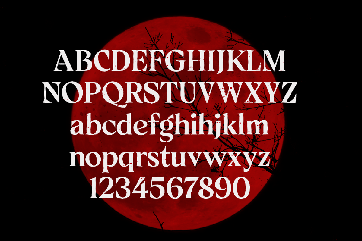 Fright Series – Horror Serif Font, a Serif Font by Yukita Creative (Photo 5 of 8)