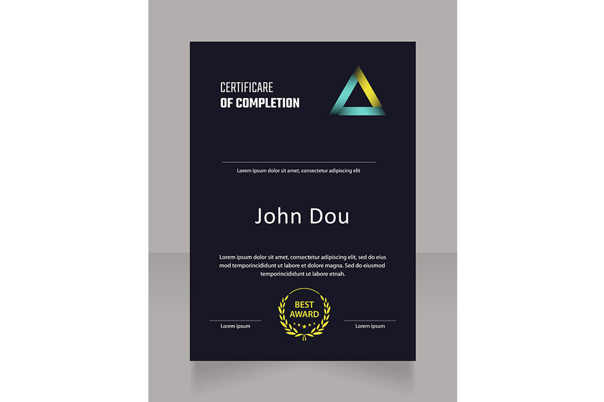 Coding course certificate design, a Brochure Template by IMG Visuals