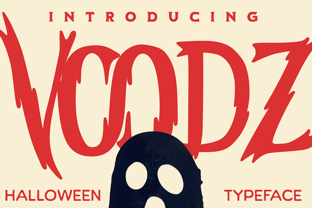 VOODZ – Halloween Typeface, a Font by Arendxstudio (Photo 1 of 10)