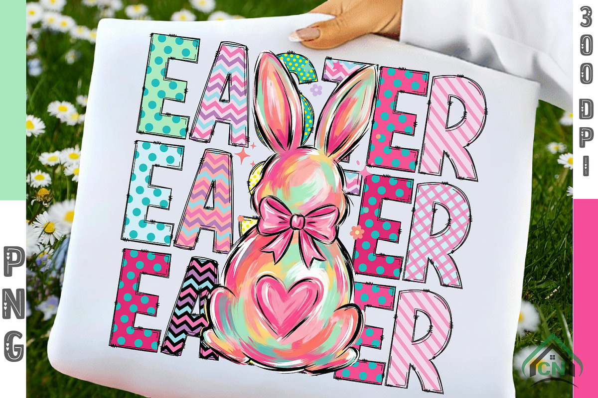 Happy Easter Png, Preppy Bunny Png, an Illustration by Craft Nest (Photo 1 of 6)